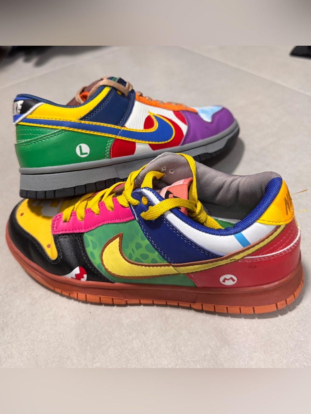Nike Dunk Low "What the Super Mario" Size